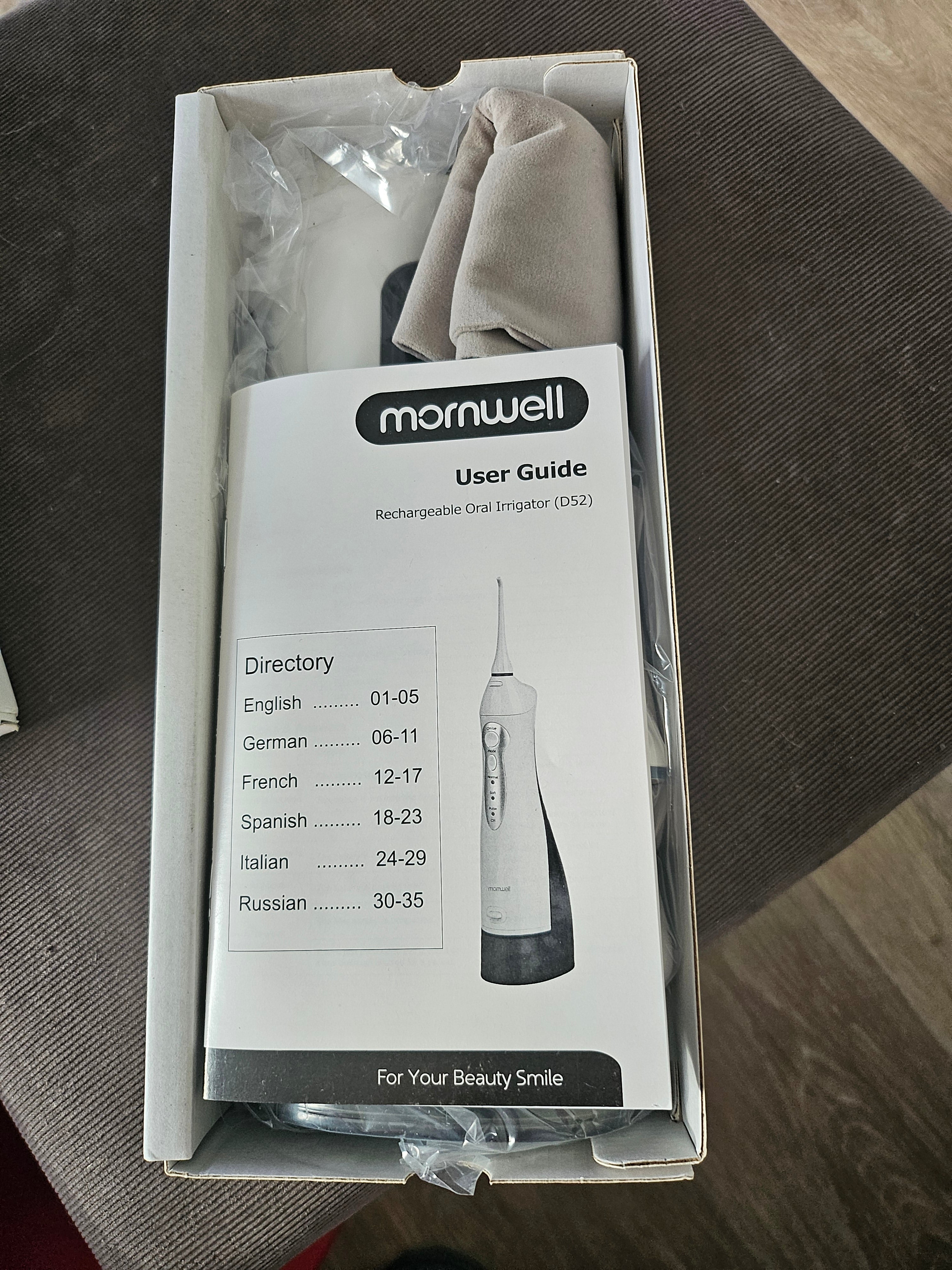 IRRIGATEUR BUCCAL D52-WE3 RECHARGEABLE ET WATERPROOF EN BOITE /NEUF