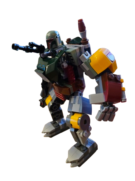 BOBA FETT robot et figurine compatible avec les bricks lego +notice