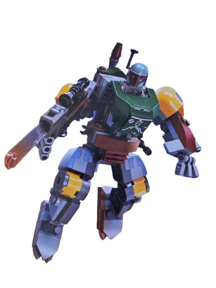 BOBA FETT robot et figurine compatible avec les bricks lego +notice