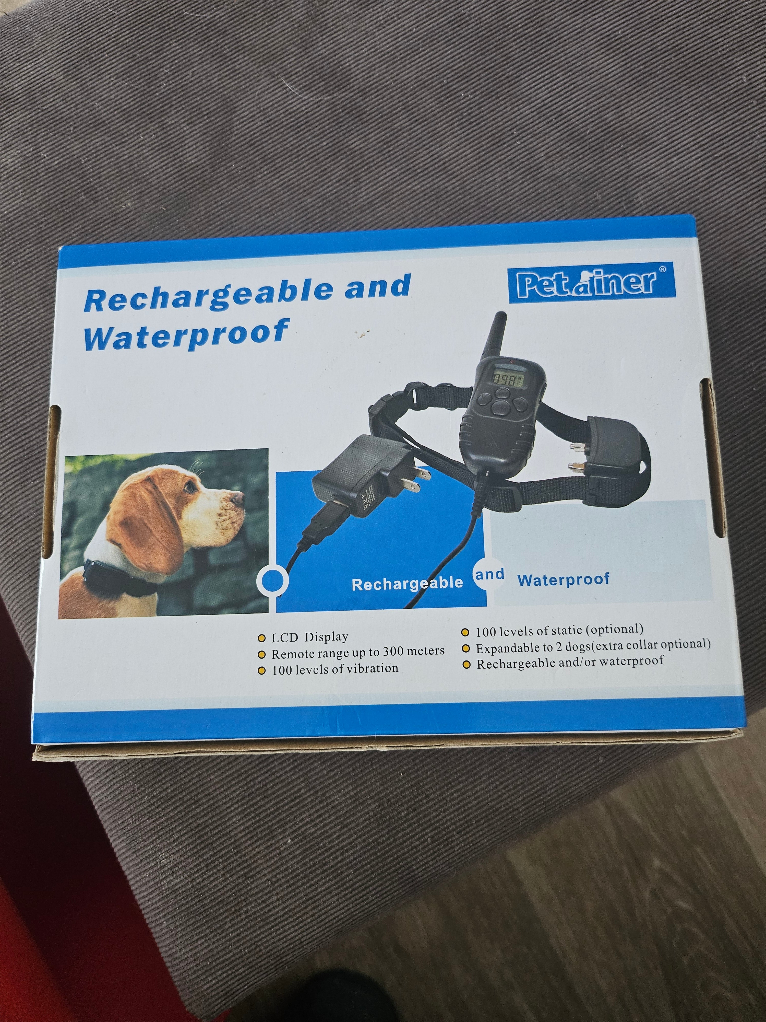 COLLIER D'APPRENTISSAGE PET998DR RECHARGEABLE ET WATERPROOF COMPLET