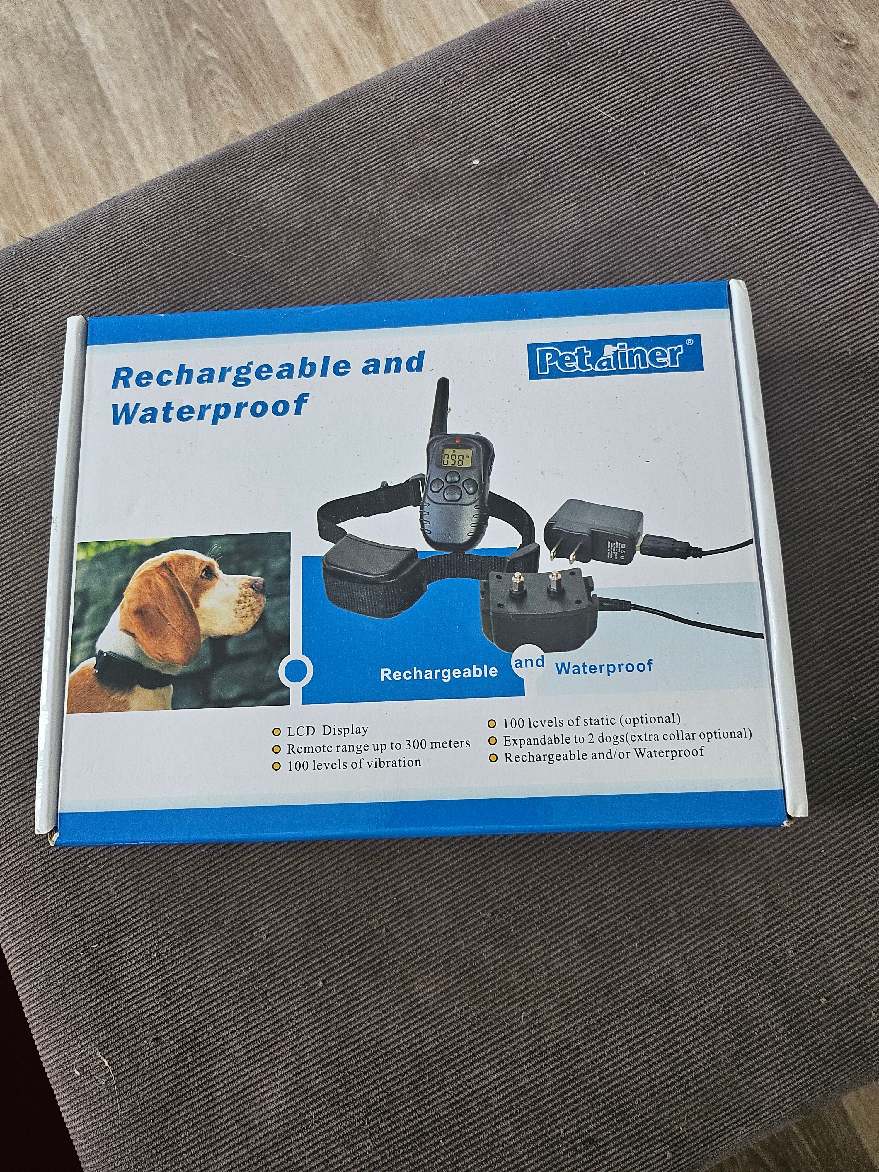 COLLIER D'APPRENTISSAGE PET998DR RECHARGEABLE ET WATERPROOF COMPLET