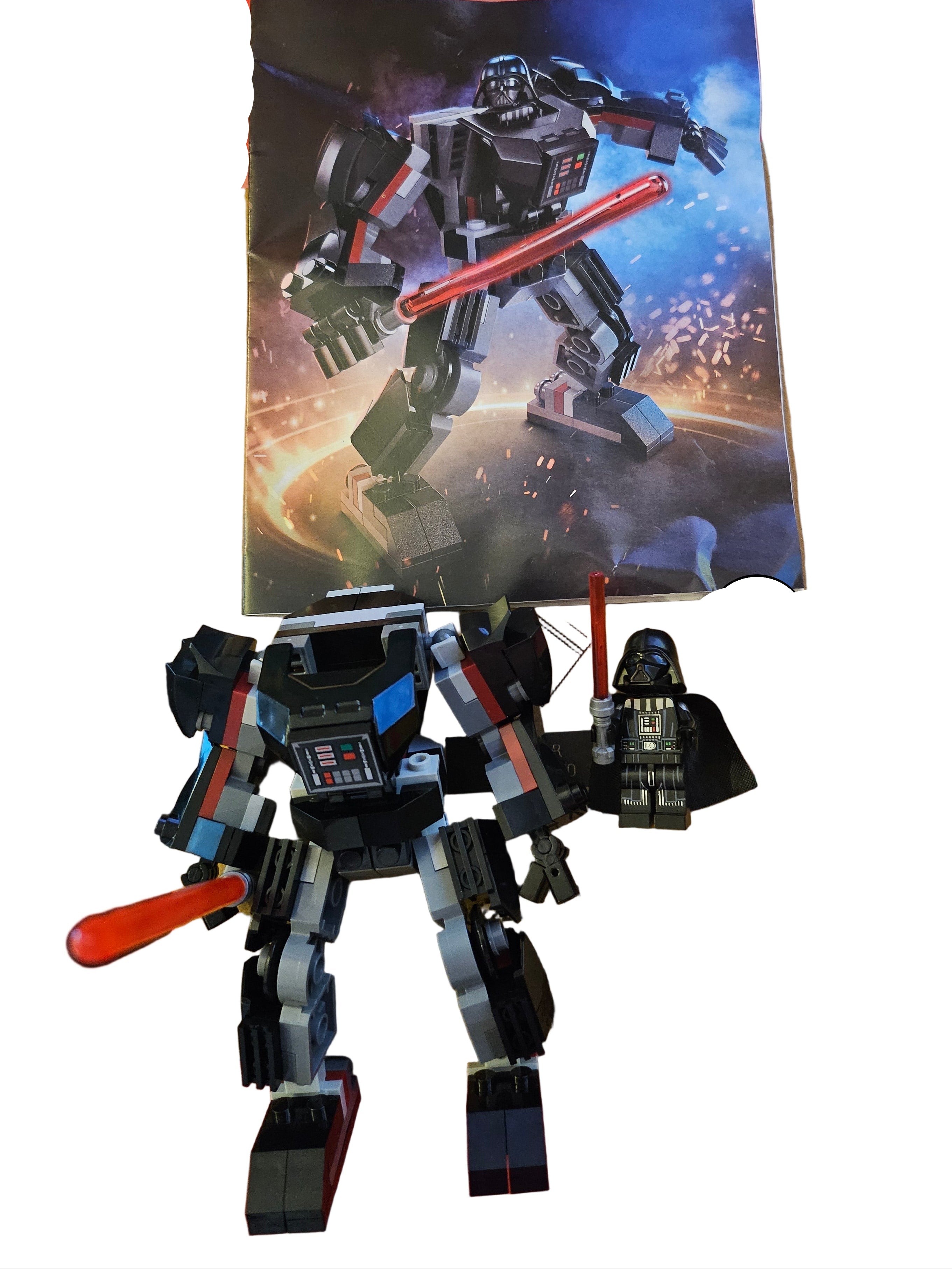 DARK VADOR (ROBOT ET FIGURINE AVEC NOTICE ) COMPATIBLE AVEC LES BRICKS LEGO