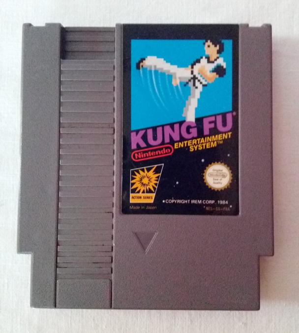 JEU NINTENDO NES CARTOUCHE SEULE : KUNG FU 1985 EN BON ETAT