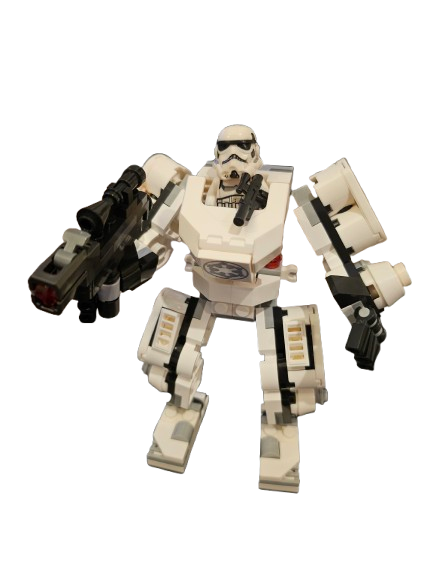 STORMTROOPER BLANC COMPATIBLE AVEC LES BRICKS LEGO +NOTICE